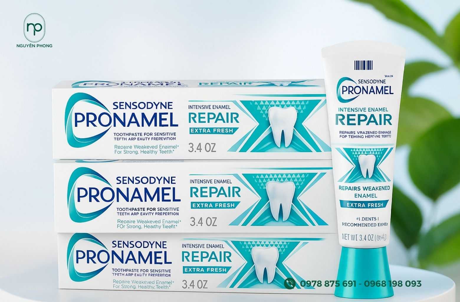 Hộp giấy đựng kem đánh răng Sensodyne